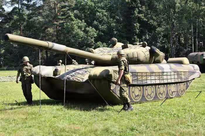 政和部队充气坦克